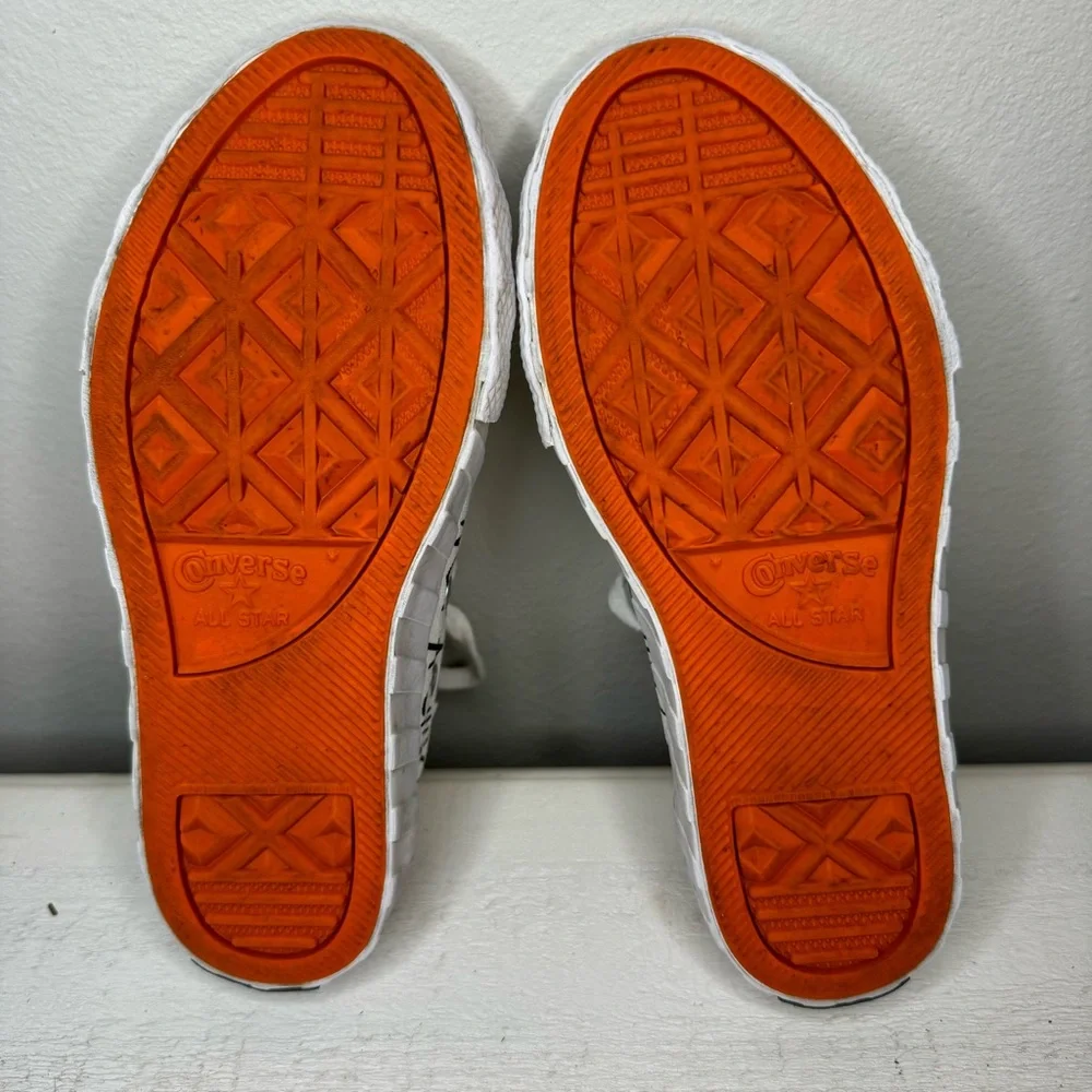CONVERSE Chuck Taylor Sneakers 70 Hi UNT1TL3D Egret/White/Mandarin Youth Size 1